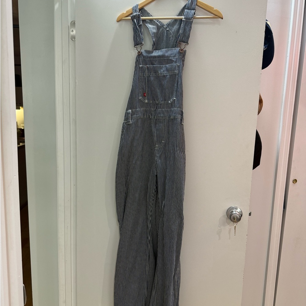 Dickies striped overalls